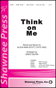 Think on Me SATB choral sheet music cover